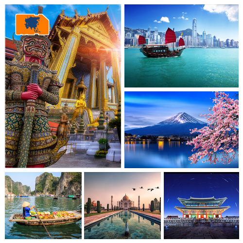 [SIM_8988_BESTASIA2_3GB_30D] Data Sim Card Best of Asia - 3GB