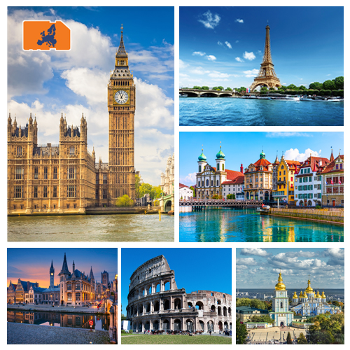 [SIM_8988_EU28PLUS_3GB_30D] Data Simkaart Europe - 3GB