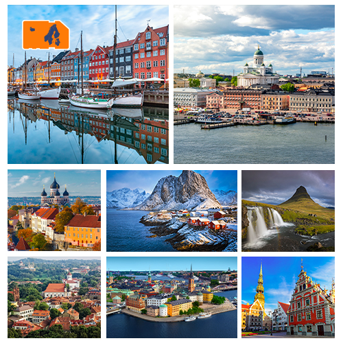 [SIM_8988_SCANDINAVIA_10GB_30D] Data SIM Card Scandinavia & Balticum - 10GB