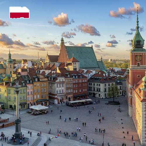 [WW_901O_STACK_ONEOFF_POL_25GB_30D] Data SIM Card Poland 25GB (30 days)
